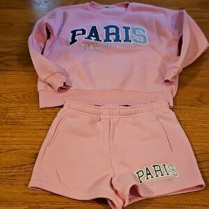 Fashion Nova Pink "Paris City of Love" Kids Matching Set